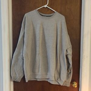 Fruit of the Loom 3X Grey Long Sleeved Sweatshirt